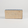 Blue glazed porcelain brush box (underside), China, Qing Dynasty, 19th century [thumbnail]