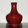 Copper red flamb&eacute; porcelain vase, China, Qing Dynasty, 19th century [thumbnail]