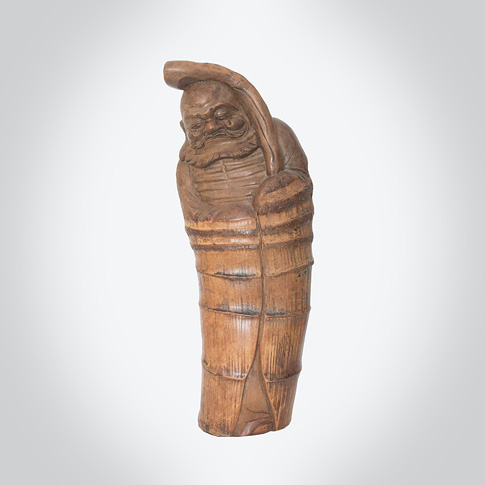Carved bamboo figure, China/Japan, 19th century