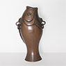 Bronze carp shaped flower vase (side view 2), Japan, Meiji era, circa 1900 [thumbnail]