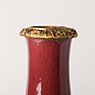 Copper red flamb&eacute; porcelain vase
 (neck), China, Qing Dynasty, 19th century [thumbnail]